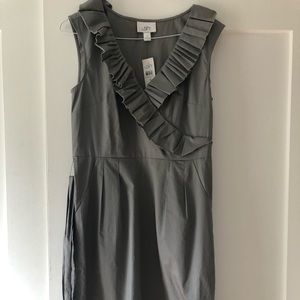 Loft gray/navy sundress